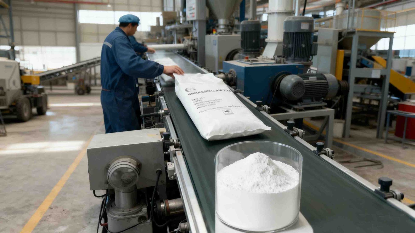 Raw bentonite ore being mined